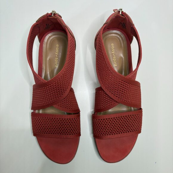 Easy Spirit Womens Platform Ankle Strap Sandal Size 7.5 Pink Open Toe Comfort - Picture 3 of 8